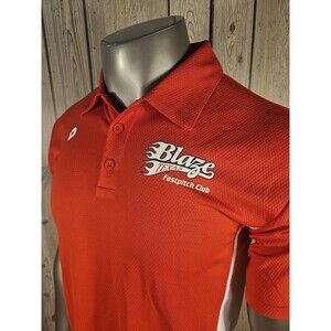 Demarini Texas Blaze Fastpitch Polo Shirt Red White Medium Softball #2